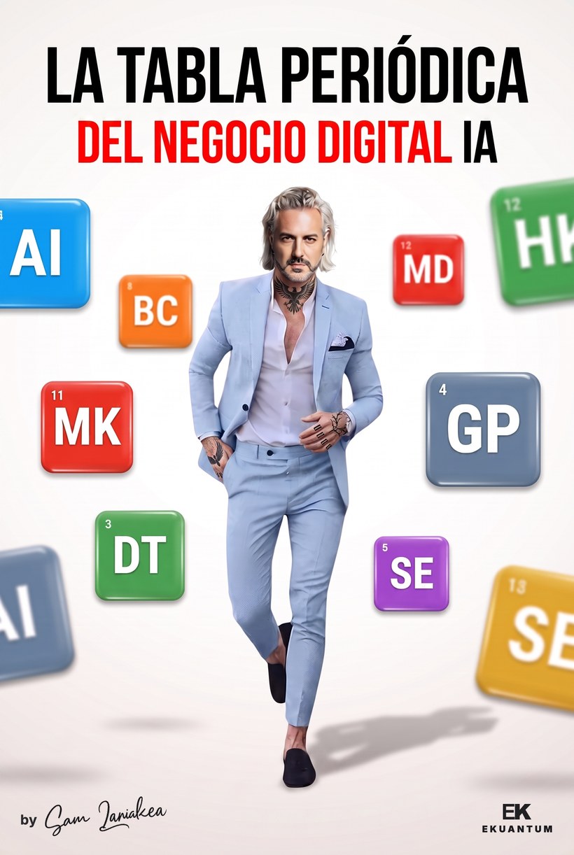 La Tabla Periódica del Negocio Digital IA — libro de Sam Laniakea